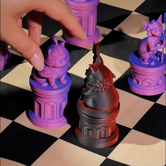 Collection d'échecs du Royaume des Chats